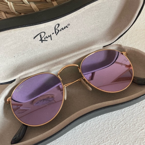 Gold & Lilac Ray Ban Sunglasses